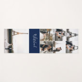 Foto Collage Navy Monogram Modern Yogamat (Voorkant (horizontaal))