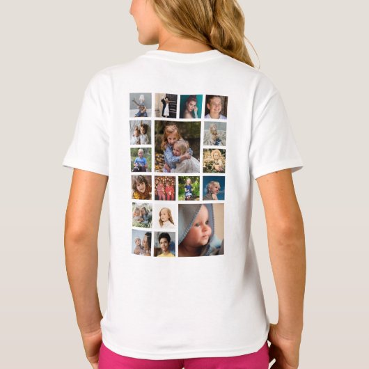 Foto Collage neef Crew T-shirt (Achterkant)