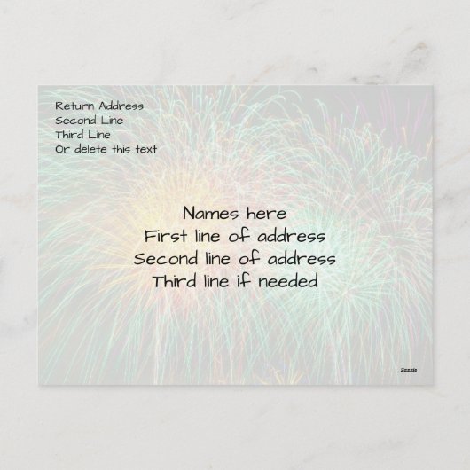 Foto Collage Neon Green Happy Nieuwjaar Feestdagenkaart (Achterkant)