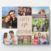 Foto Collage Neutraal Beige Brown Fotoplaat (Voorkant)