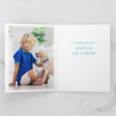 Foto Collage Number 5 Boy 5th Birthday Kaart (Binnen)