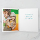 Foto Collage Number 9 Boy 9th Birthday Kaart (Binnen)