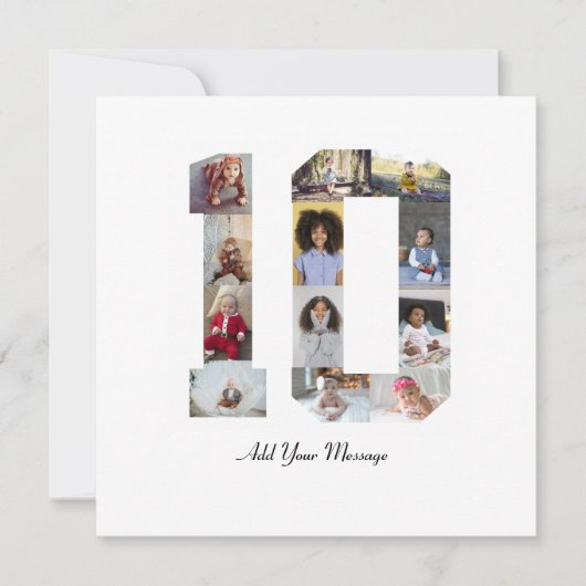 Foto Collage Nummer 10 Aankondiging (Voorkant)