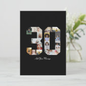 Foto Collage Nummer 30 Bedankkaart (Staand voorkant)