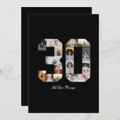 Foto Collage Nummer 30 Bedankkaart (Voorkant / Achterkant)