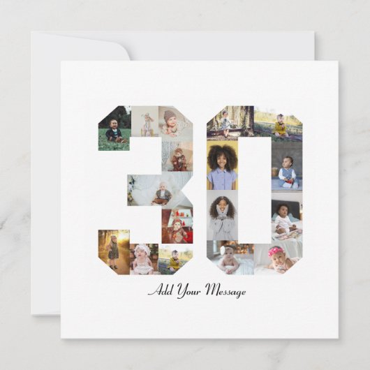 Foto collage nummer 30 kaart (Voorkant)