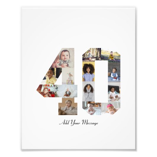 Foto Collage Nummer 40 Afdruk (Voorkant)