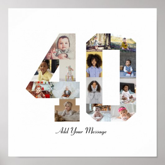 Foto-collage nummer 40 poster (Voorkant)