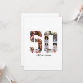 Foto collage nummer 50 kaart (Voorkant / Achterkant in situ)