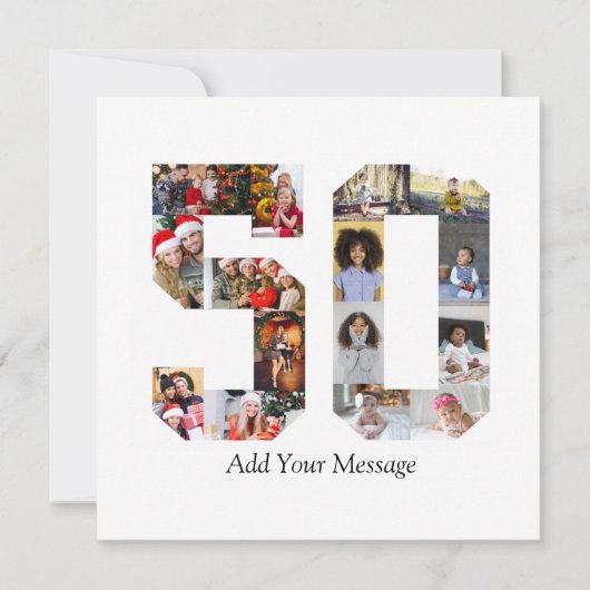 Foto-collage nummer 50 kaart (Voorkant)