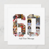 Foto-collage nummer 60 aankondiging (Voorkant / Achterkant)