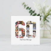 Foto collage nummer 60 bedankkaart (Staand voorkant)