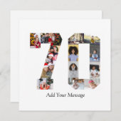 Foto collage nummer 70 feestdagenkaart (Voorkant / Achterkant)