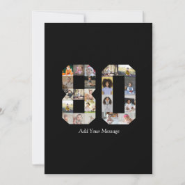 Foto-collage nummer 80 bedankkaart