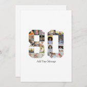 Foto-collage nummer 80 bedankkaart (Voorkant / Achterkant)