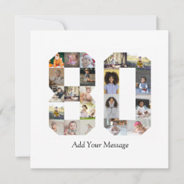 Foto-collage nummer 80 bedankkaart