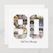 Foto-collage nummer 80 feestdagenkaart (Voorkant / Achterkant)