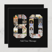 Foto collage nummer 80 feestdagenkaart (Voorkant / Achterkant)