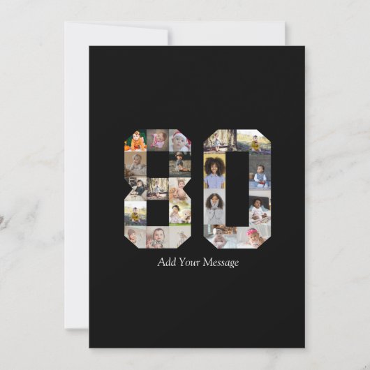 Foto Collage Nummer 80 Kaart (Voorkant)