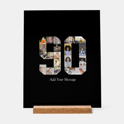 Foto collage nummer 90 acryl bord (Voorkant)