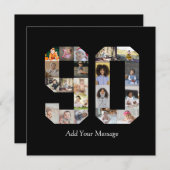 Foto-collage nummer 90 bedankkaart (Voorkant / Achterkant)