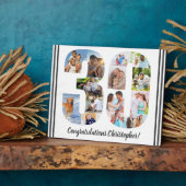 Foto Collage Persoonlijk Aantal 30 Geboortedag Fotoplaat (Zijkant)