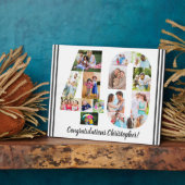 Foto Collage Persoonlijk nummer 40 Geboortedag Fotoplaat (Zijkant)