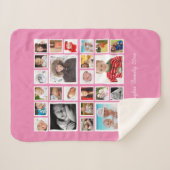 Foto Collage Persoonlijk Sherpa Deken (Voorkant (horizontaal))