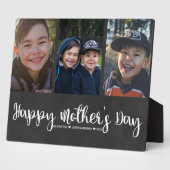 Foto Collage Plaque | Happy Moederdag Fotoplaat (Zijkant)