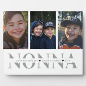 Foto Collage Plaque | Nonna | MOEDERDAG Fotoplaat (Voorkant)