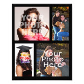 Foto Collage Print, vier Afbeeldingen Foto Afdruk (Voorkant)