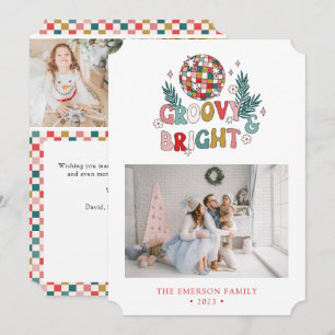 Foto Collage Retro Kerstkaart