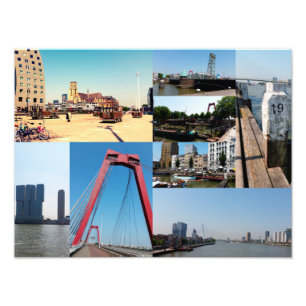 Foto collage Rotterdam 2 Afdruk