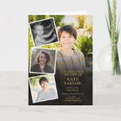 Foto-collage rouwkaart vouwbaar programma (Voorkant)