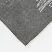 Foto: Collage Rustic Monogram Chalkboard Kerstmis Fleece Deken (Hoek)