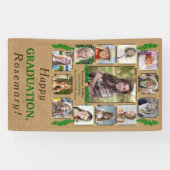 Foto-Collage Rustic op de middelbare school Spandoek (Horizontaal)