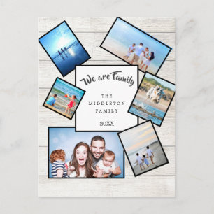 Foto Collage Rustic We zijn familie Briefkaart