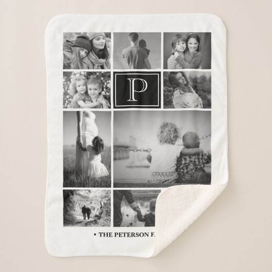 Foto Collage Sherpa Blanket Deken (Voorkant)