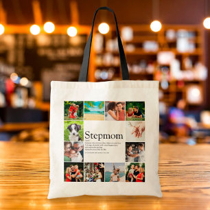 Foto Collage Stepmama, Stepmoeder Definition Tote Bag