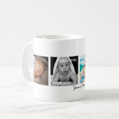 Foto Collage Text Sjabloon DIY Koffiemok (Voorkant links)