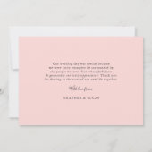 Foto-collage Trouw Dank Je Flat Kaart | Blush (Achterkant)