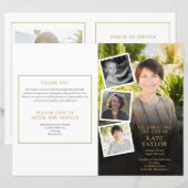 Foto-collage uitvaartprogramma (Voorkant / Achterkant)