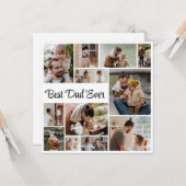 Foto Collage Vaderdag Beste vader ooit Kaart (Voorkant / Achterkant in situ)