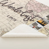 Foto Collage van reisherinneringen. Wanderlust. Sherpa Deken (3/4)