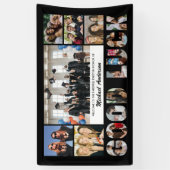 Foto Collage Veel Succes Collega Afscheidsfeest Spandoek (Verticaal)