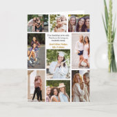 Foto-collage voor beste vrienden met aangepaste qu kaart (Voorkant)