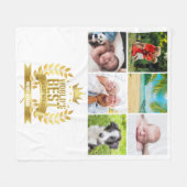 Foto Collage voor de Beste Grootouders ter Wereld Fleece Deken (Voorkant (Horizontaal))