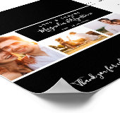 Foto Collage Wedding Favor Snoep Bar Wrapper Poster (Hoek)