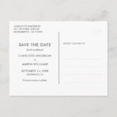 Foto Collage Wedding Save the Date Briefkaarten (Achterkant)