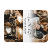 Foto Collage Wedding Save the Date Magneet (Horizontaal)